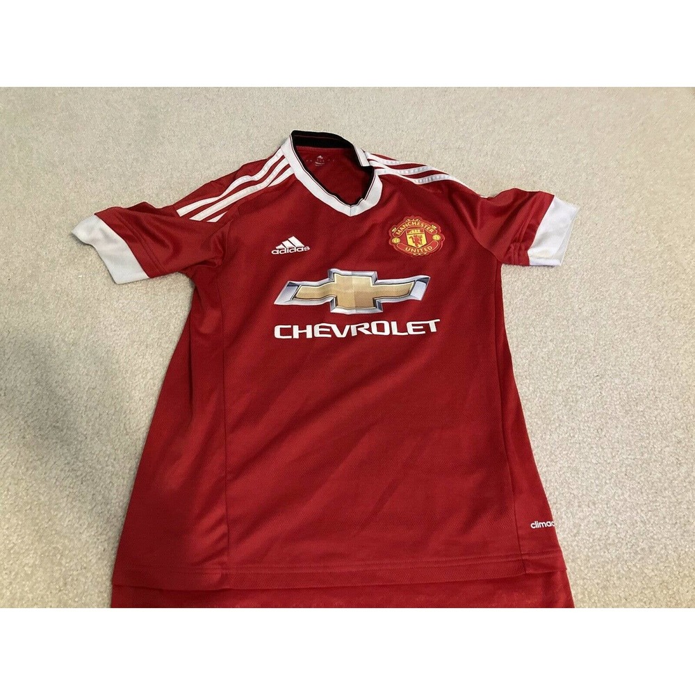 Manchester united 100% AUTHENTIC Red Home jersey Addidas sz Small